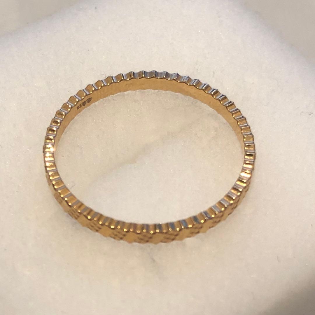 K18ギザギザリング　768H2601