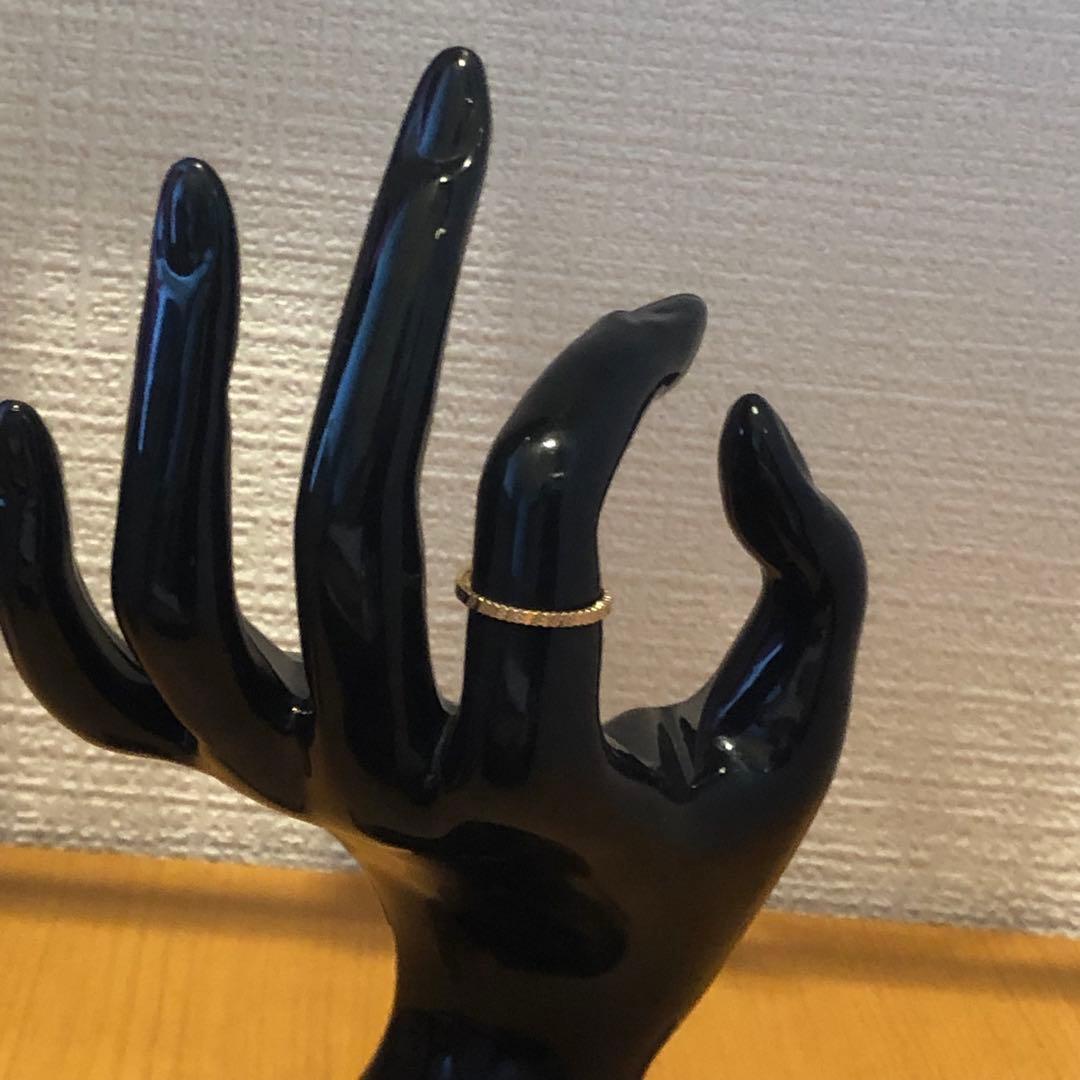 K18ギザギザリング　768H2601