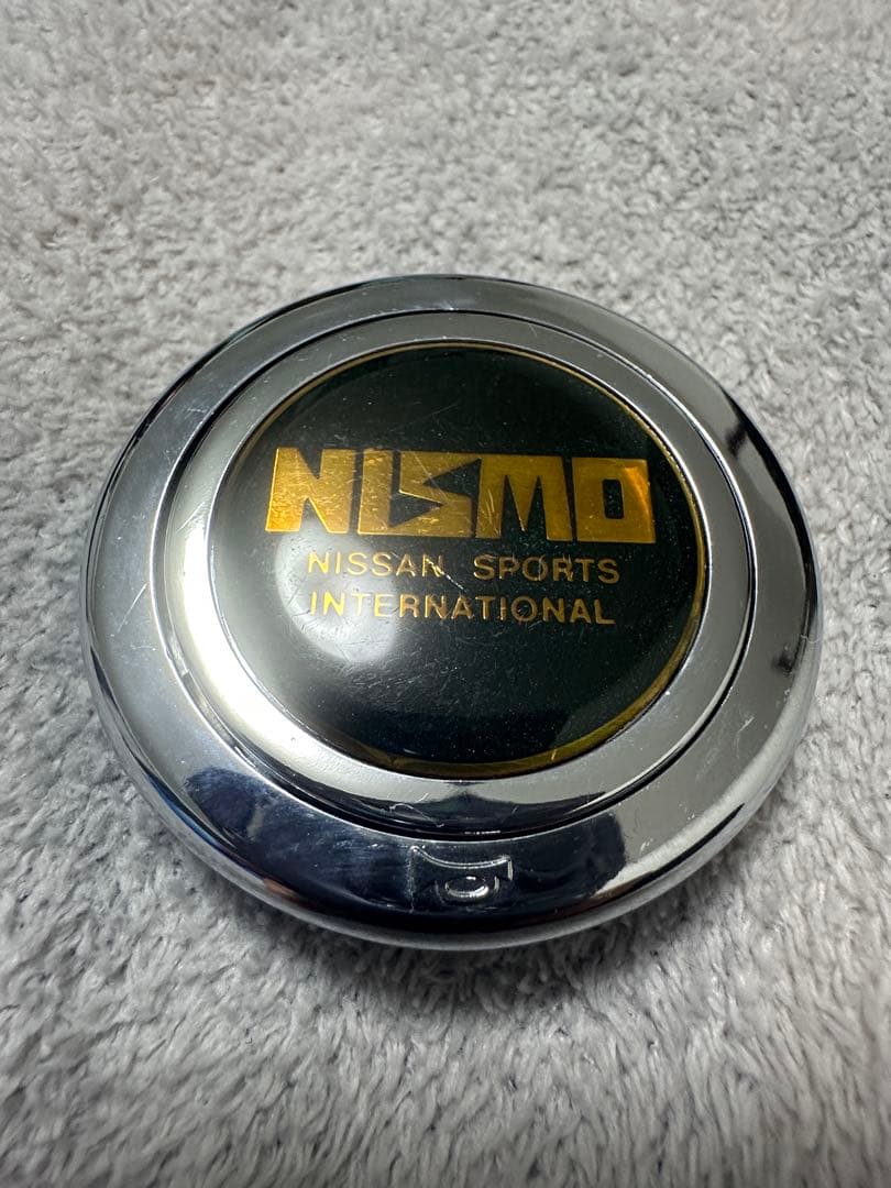 当時物 NISMO 旧ロゴ ホーンボタン メッキ