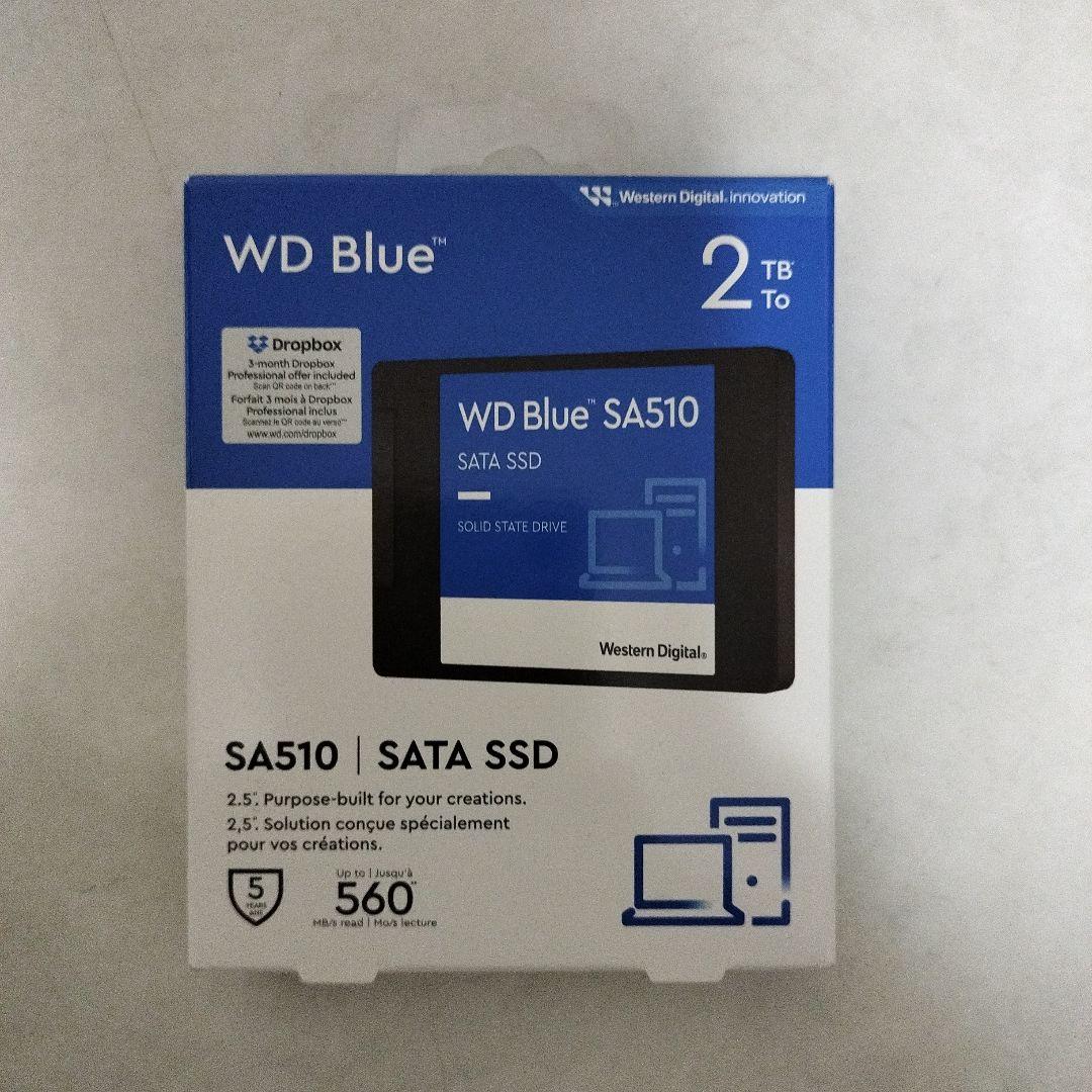 【新品未開封】WD Blue SA510 2TB SATA SSD 2.5インチ
