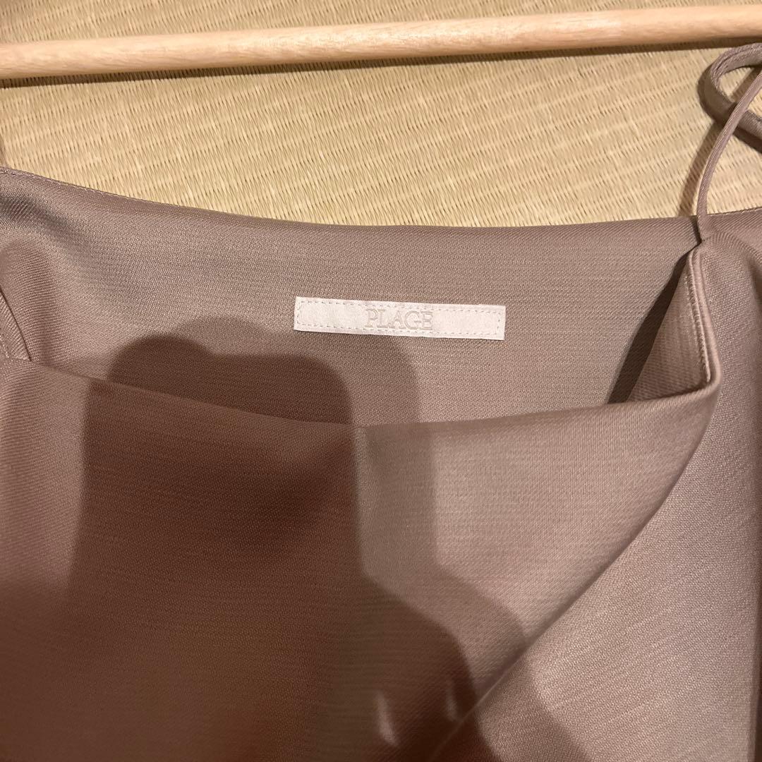 新品未使用　plage fibril linen混キャミソール