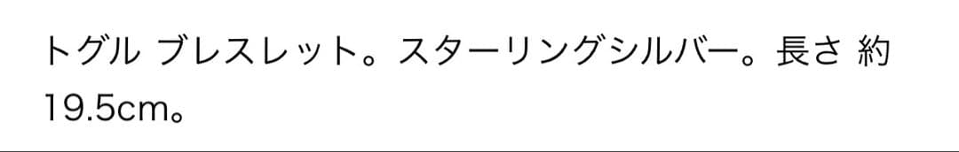 Tiffany& Co. トグルブレスレット silver925