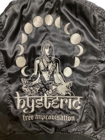 ヒステリックグラマー スカジャン ムーンガール刺繍 HYSTERICS ラメ加工