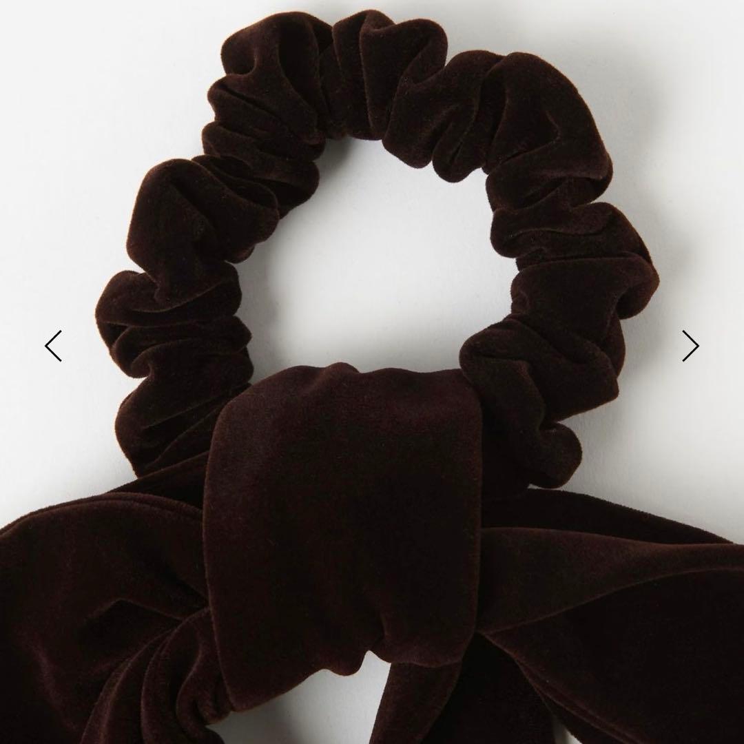 新品＜LETICIA＞レチシア リボン ベルベット シュシュ 完売品