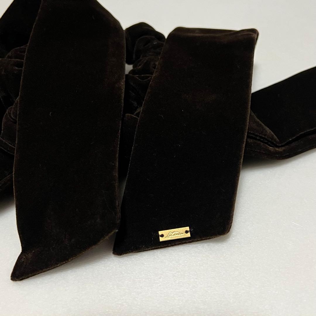 新品＜LETICIA＞レチシア リボン ベルベット シュシュ 完売品