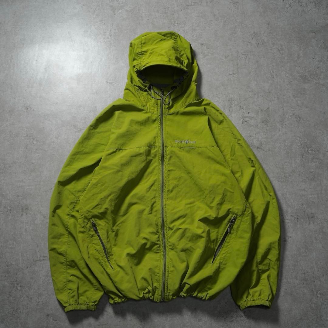 00s mont-bell シェルナイロンジャケット グリーン テック系 y2k