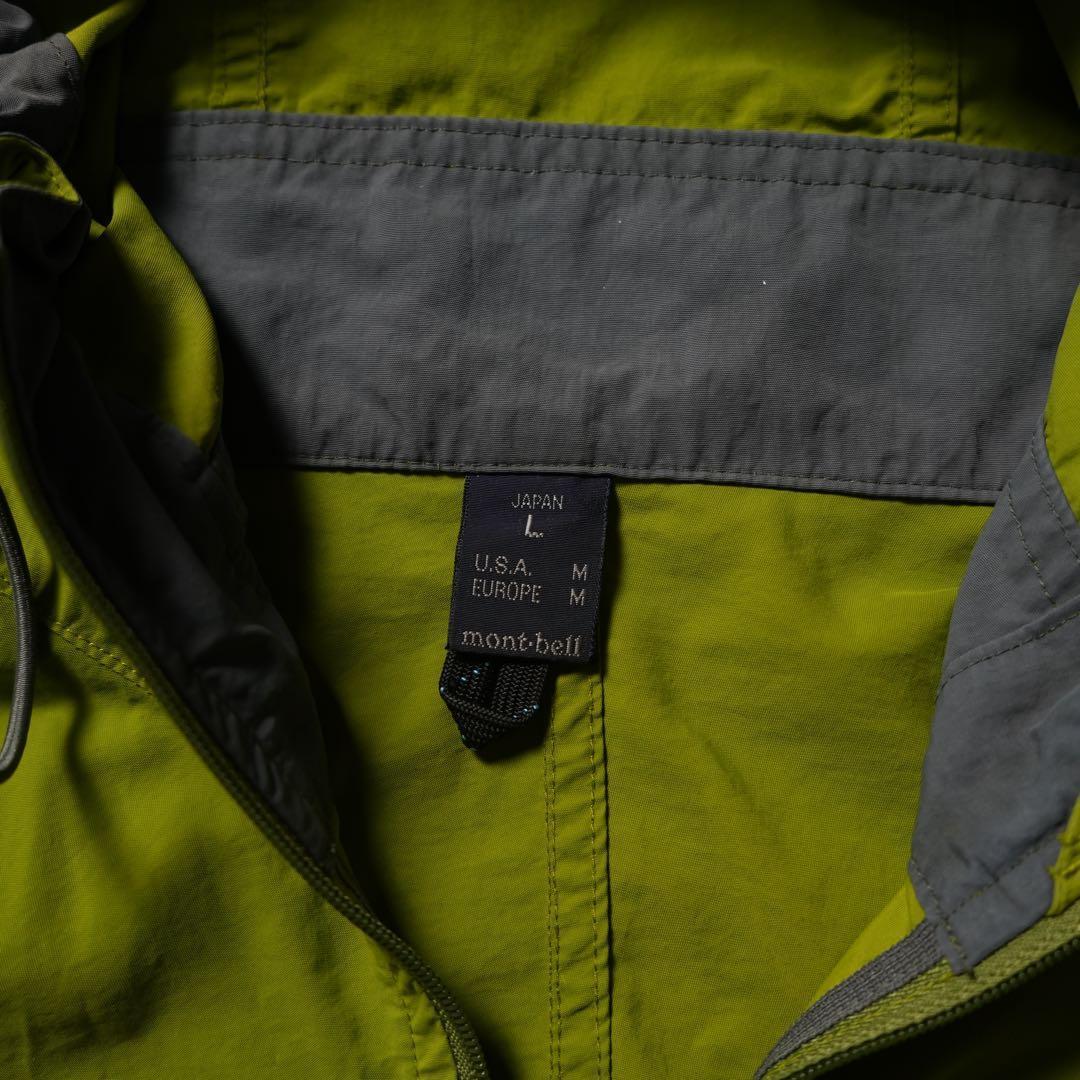 00s mont-bell シェルナイロンジャケット グリーン テック系 y2k