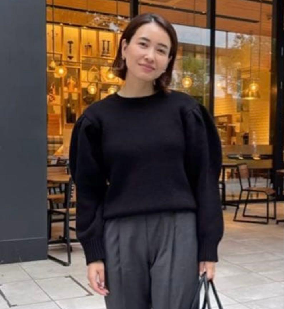 ohga パフニット 黒 長袖