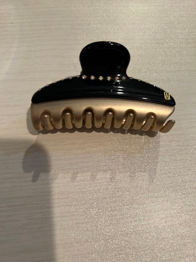 ALEXANDRE DE PARIS ヘアクリップ 黒/ゴールド