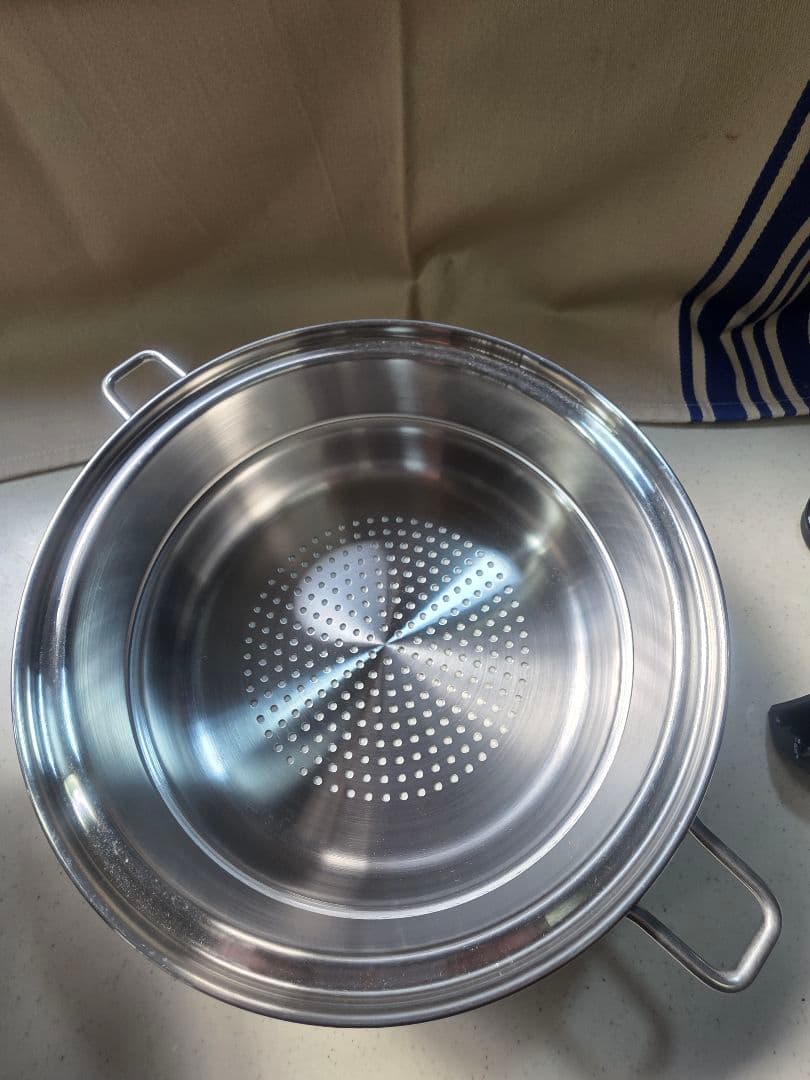 サラダマスター(SALADMASTER) ３QT 深型鍋　&　蒸し器　Set