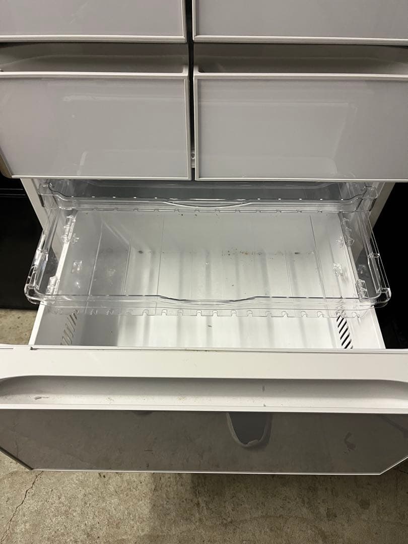 日立 冷蔵庫 6ドア クリスタルホワイト R-XG43K XW 2020年