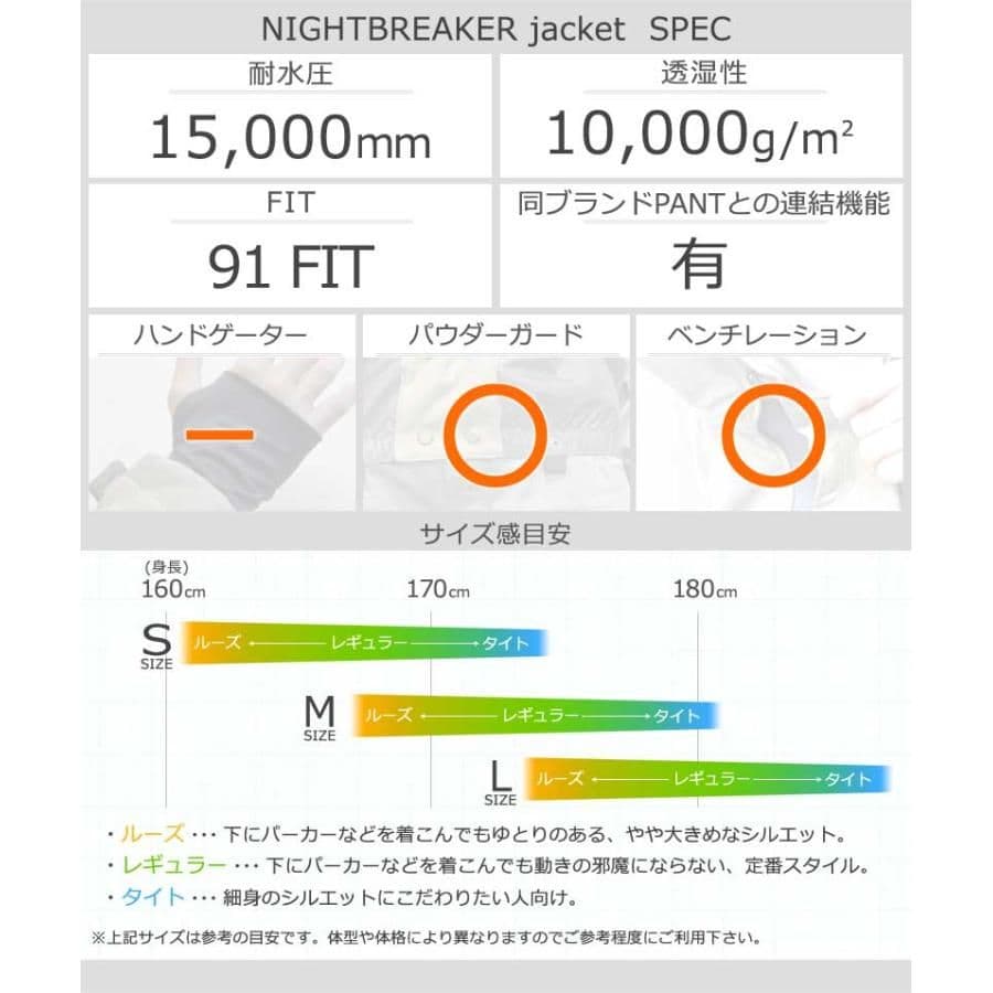 【XLサイズ】【美品】VOLCOM NIGHTBREAKER jacket　黒