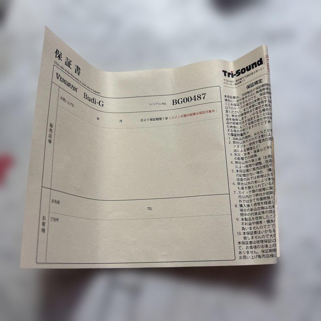 VEMURAM Budi g ベムラム　バディg