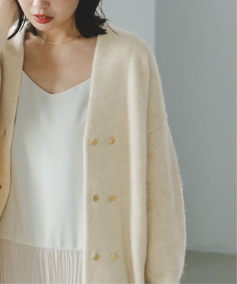 NOBLE YAK/ヤク ダブルボタンニットカーディガン