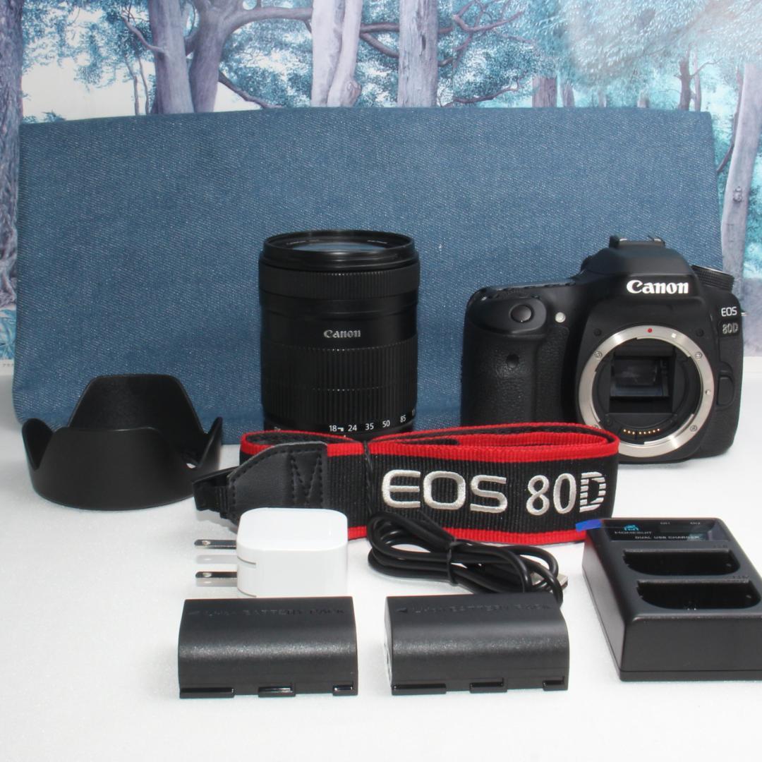 ❤️高性能モデル❤️Canon EOS 80D 遠近両用レンズセット