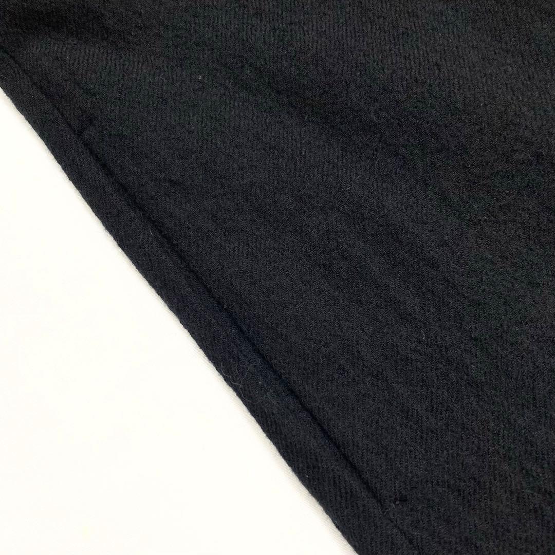 LIMI feu 24AW ウールサージ ドレープ ドレス 黒3