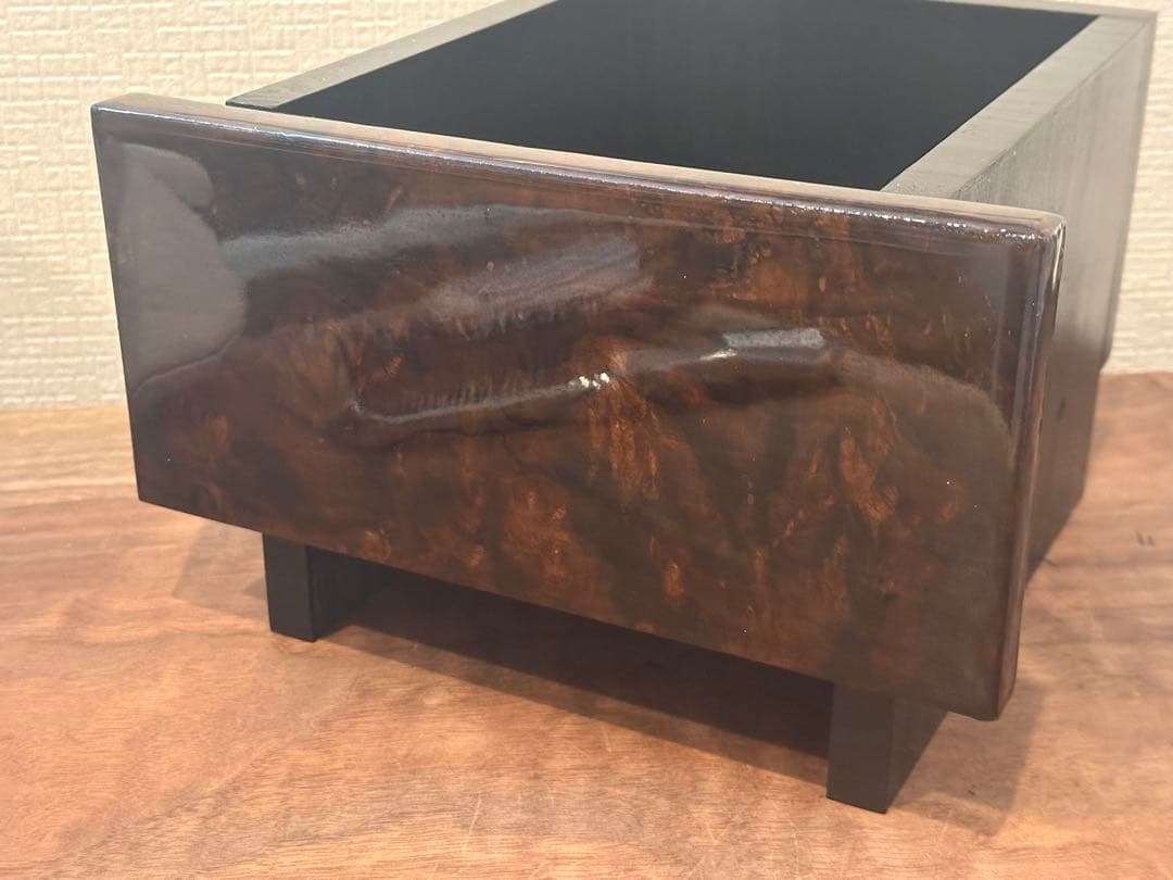 ローバー　ミニ　小物入れ　ウォールナット&レジン