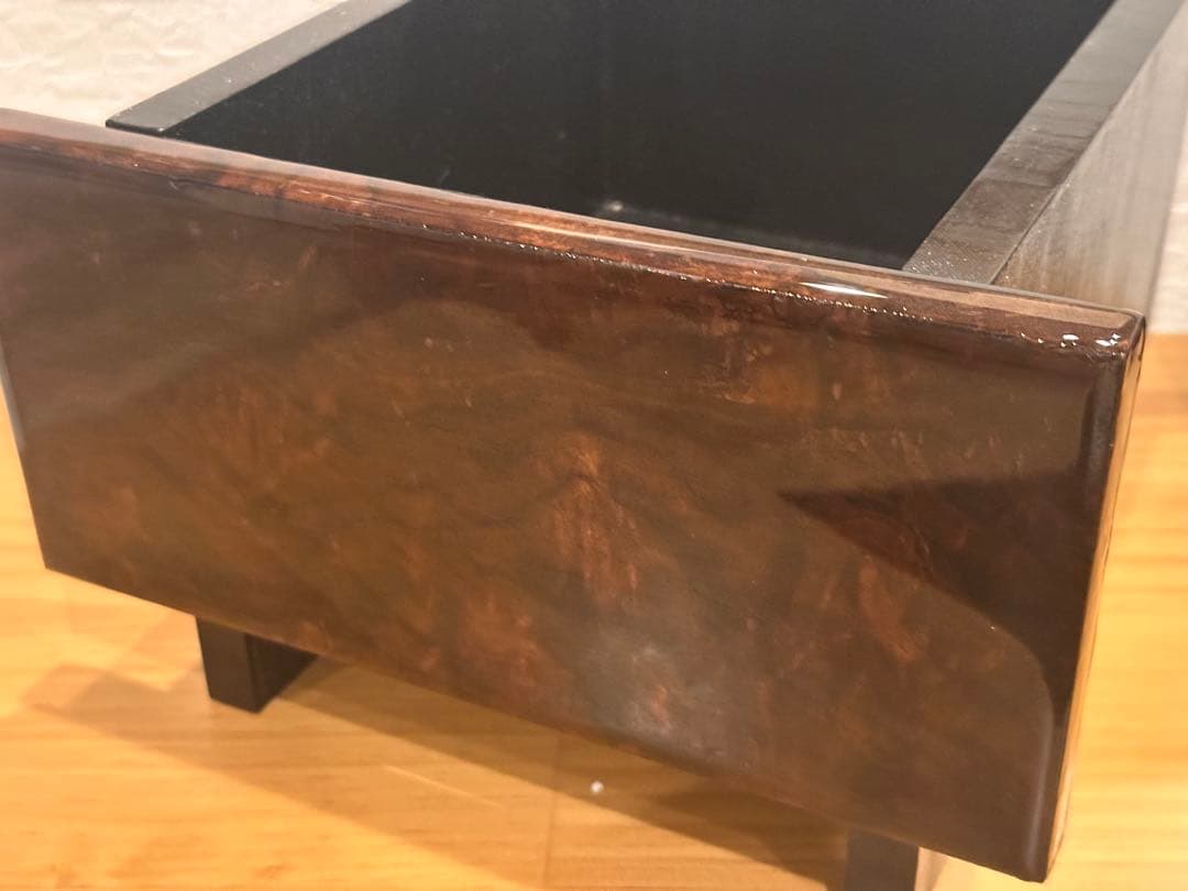 ローバー　ミニ　小物入れ　ウォールナット&レジン