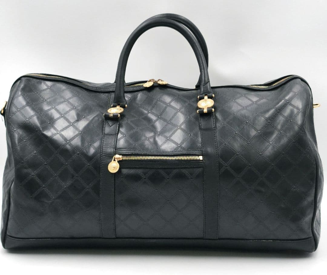 【美品 高級◎】ヴェルサーチ ボストンバッグ サンバースト 2way 大容量