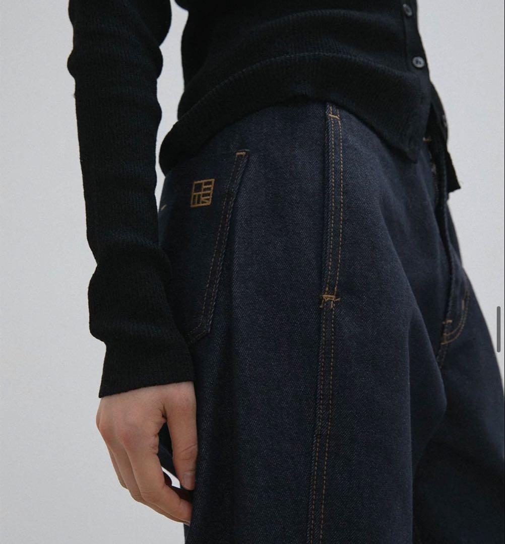 パンツ OHOTORO wide stitch jeans / indigo / S