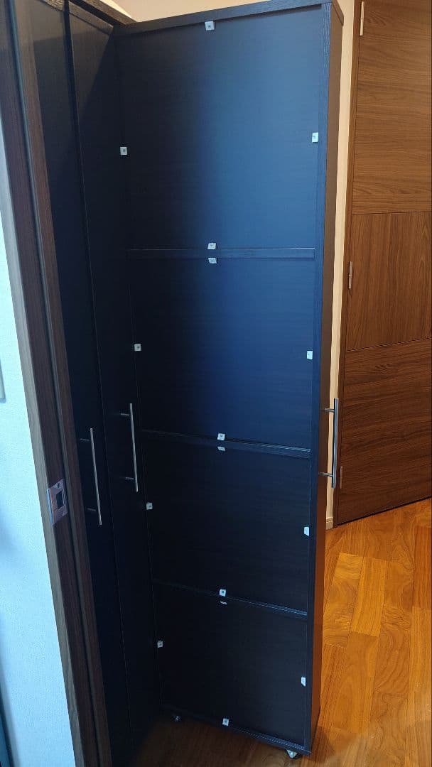 【Grandma】本棚　漫画棚　ダークブラウン　引き出し式　3列