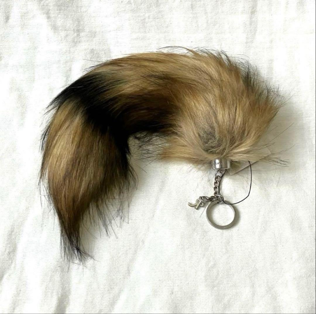 RAFSIMONS ラクーンファーキーホルダー