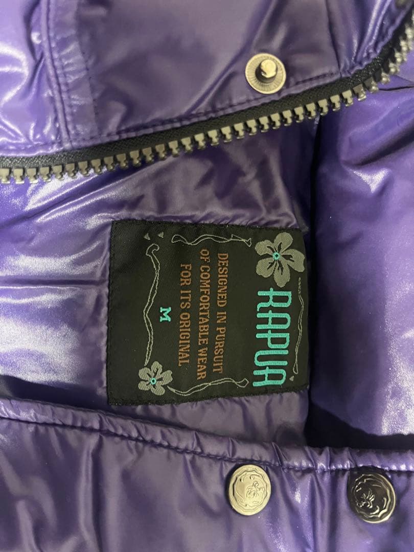 RAPUA フード付き紫ダウンジャケット M