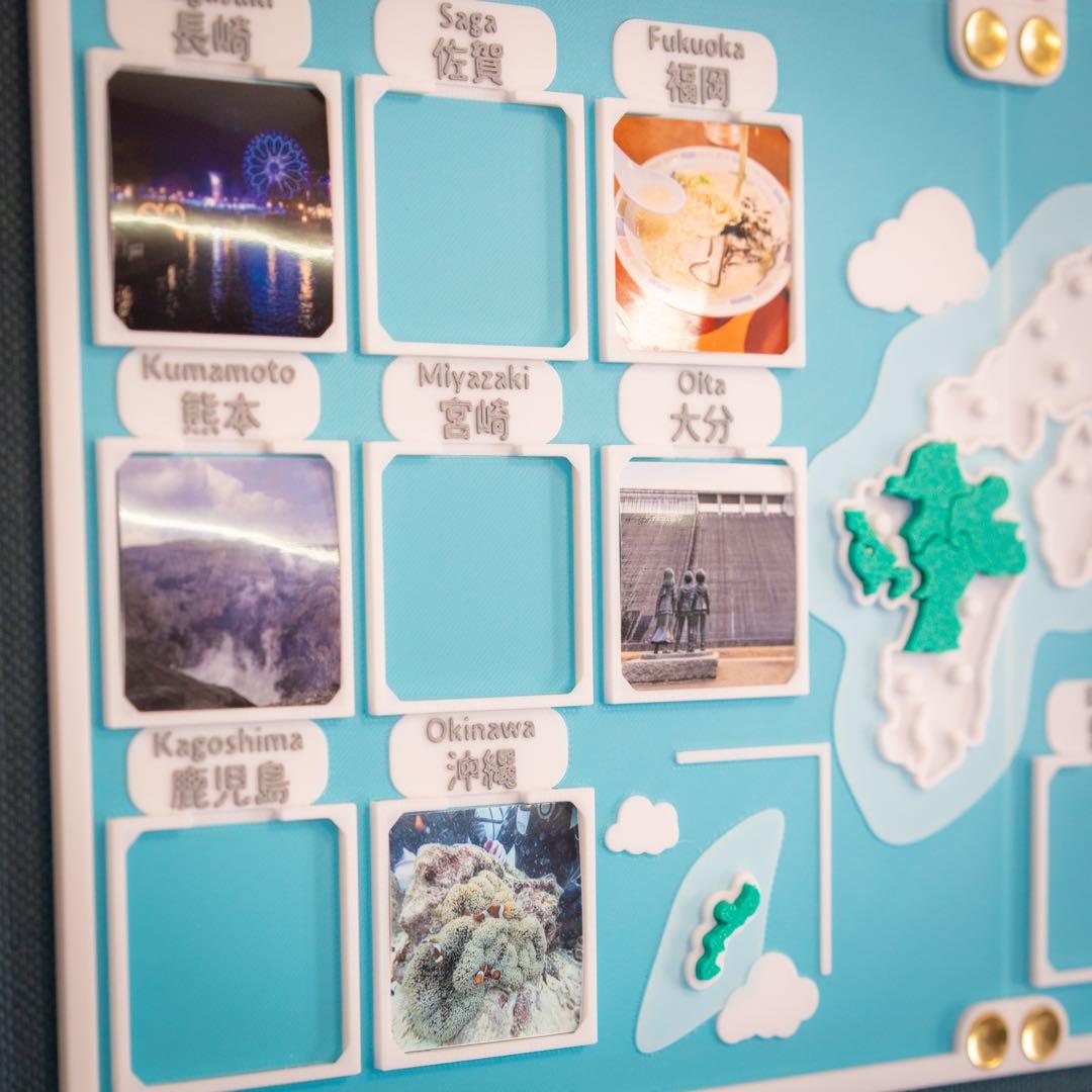 無地プレートつき　人生の実績解除パズル 日本地図 パズル 写真 フォトフレーム