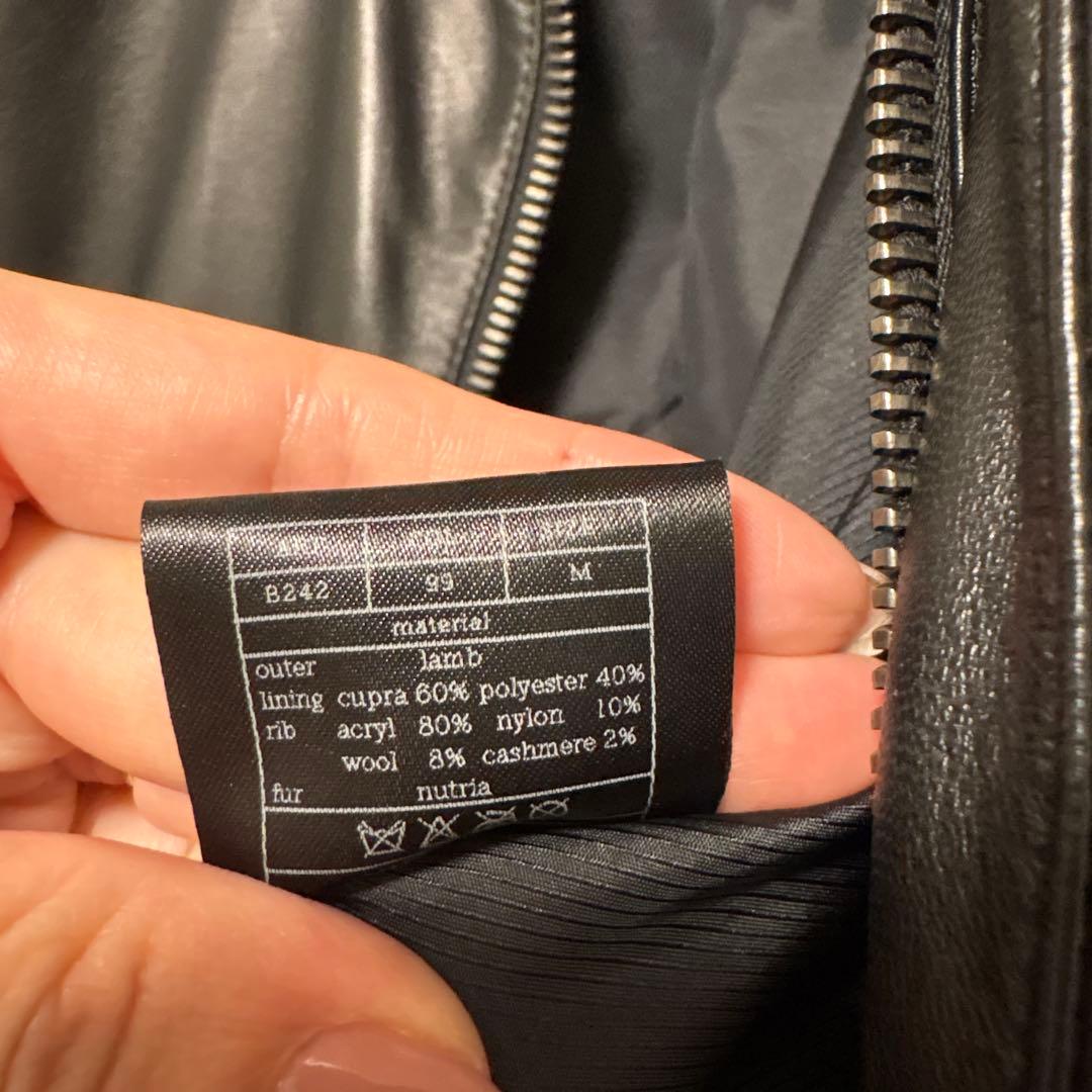 は*な様 AKM ブラックレザー ジャケット