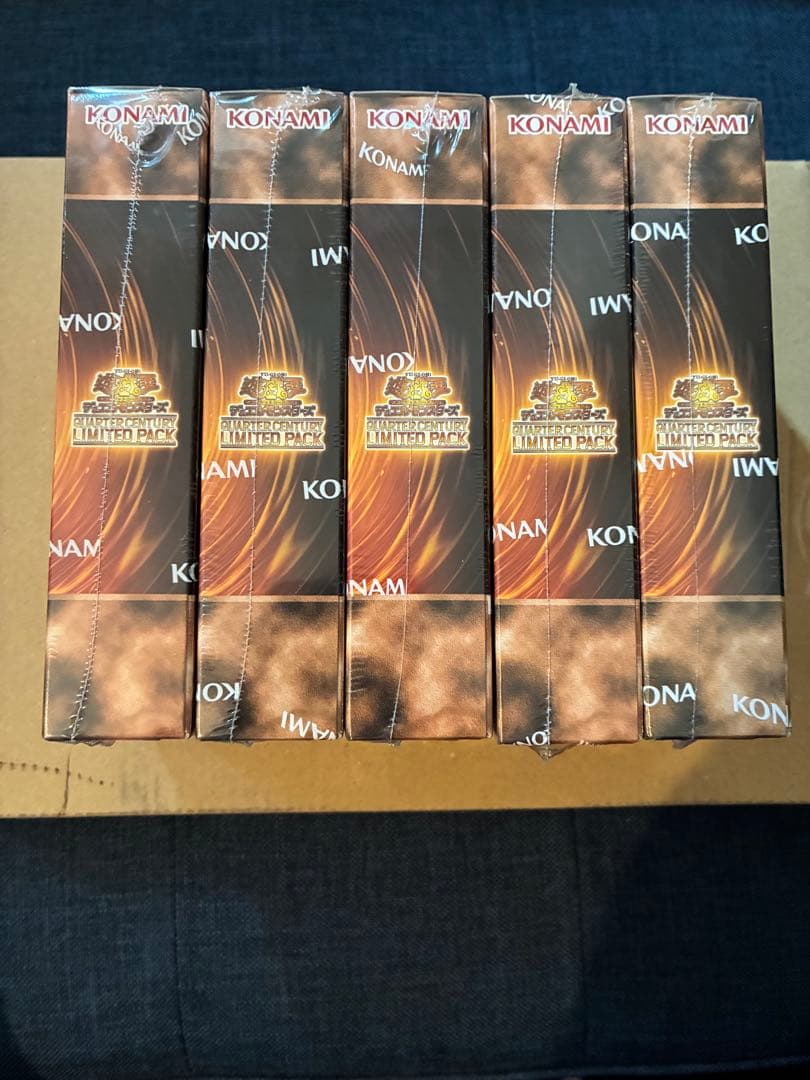 遊戯王クォーターセンチュリーリミテッドパック　シュリンク付き5ボックス