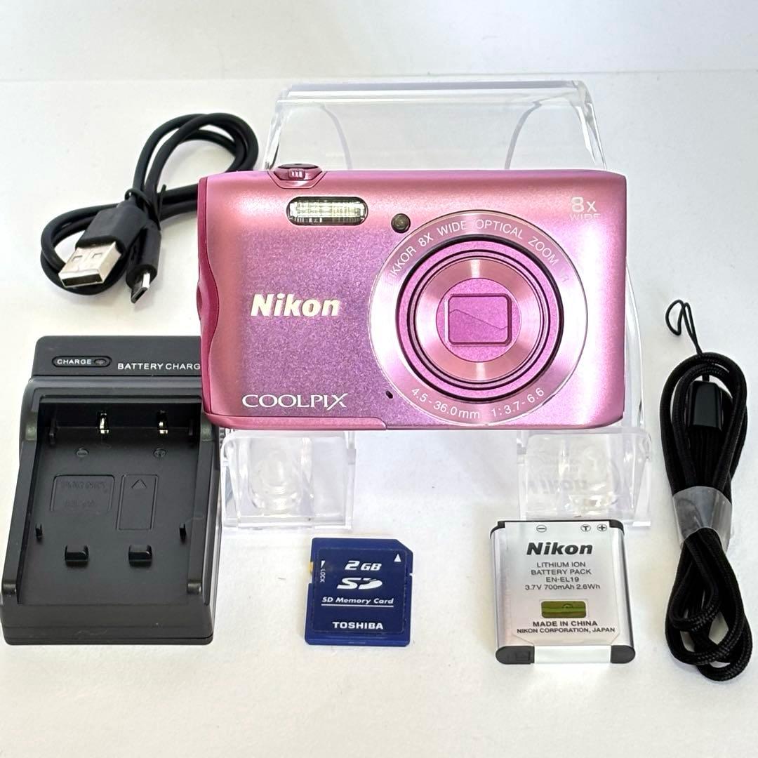 Nikon coolpix A300 ニコン　デジカメ　SDカード付