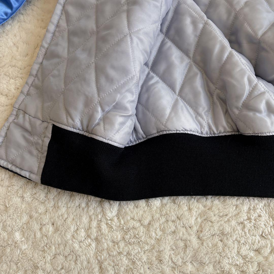 【希少】ファースト商会　スカジャン ブルードラゴン 美品　刺繍 サテン