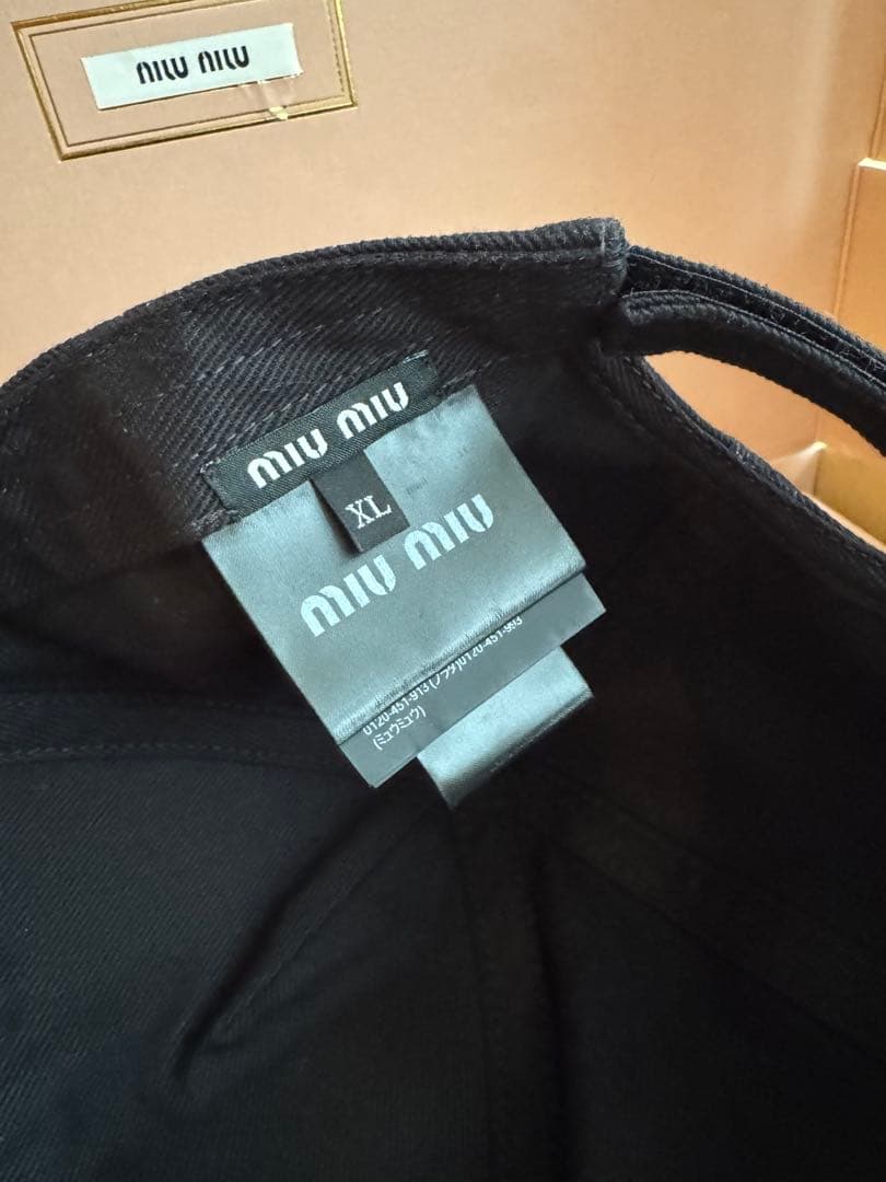 miu miu ベースボールキャップ　XL