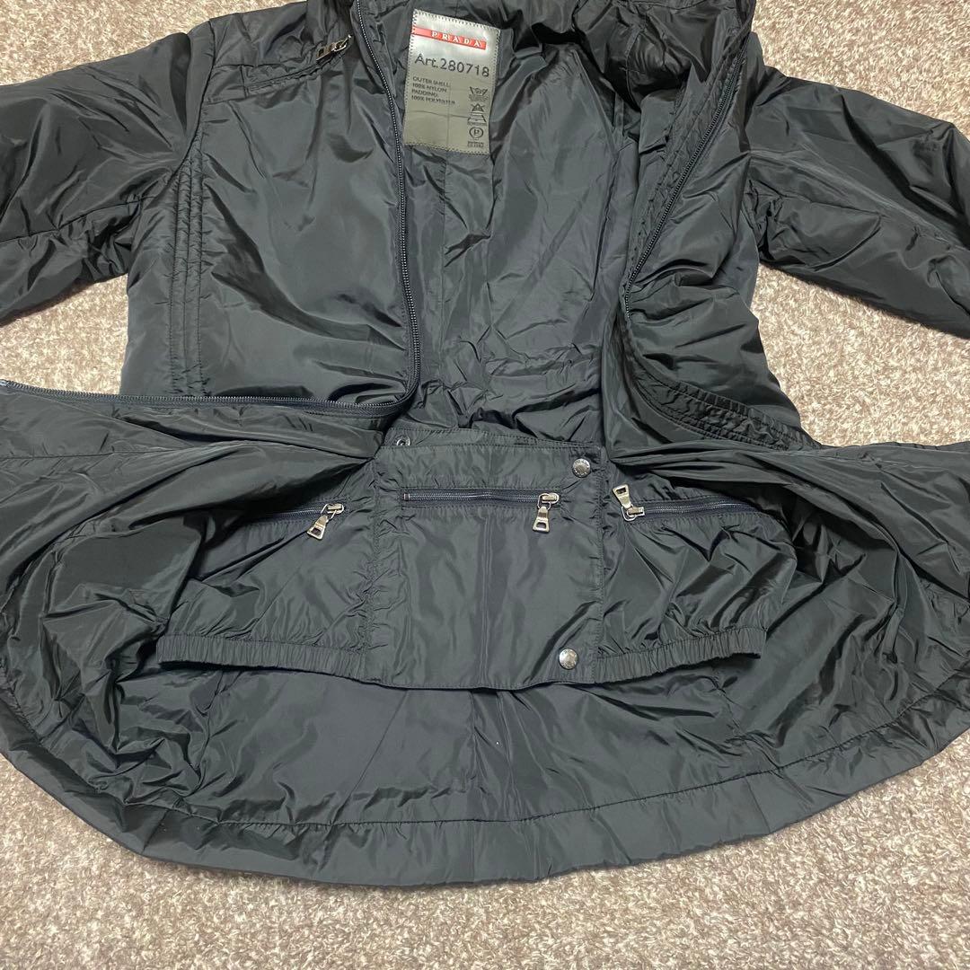ジャケット・アウター PRADA SPORT nylon puff gimmick jacket