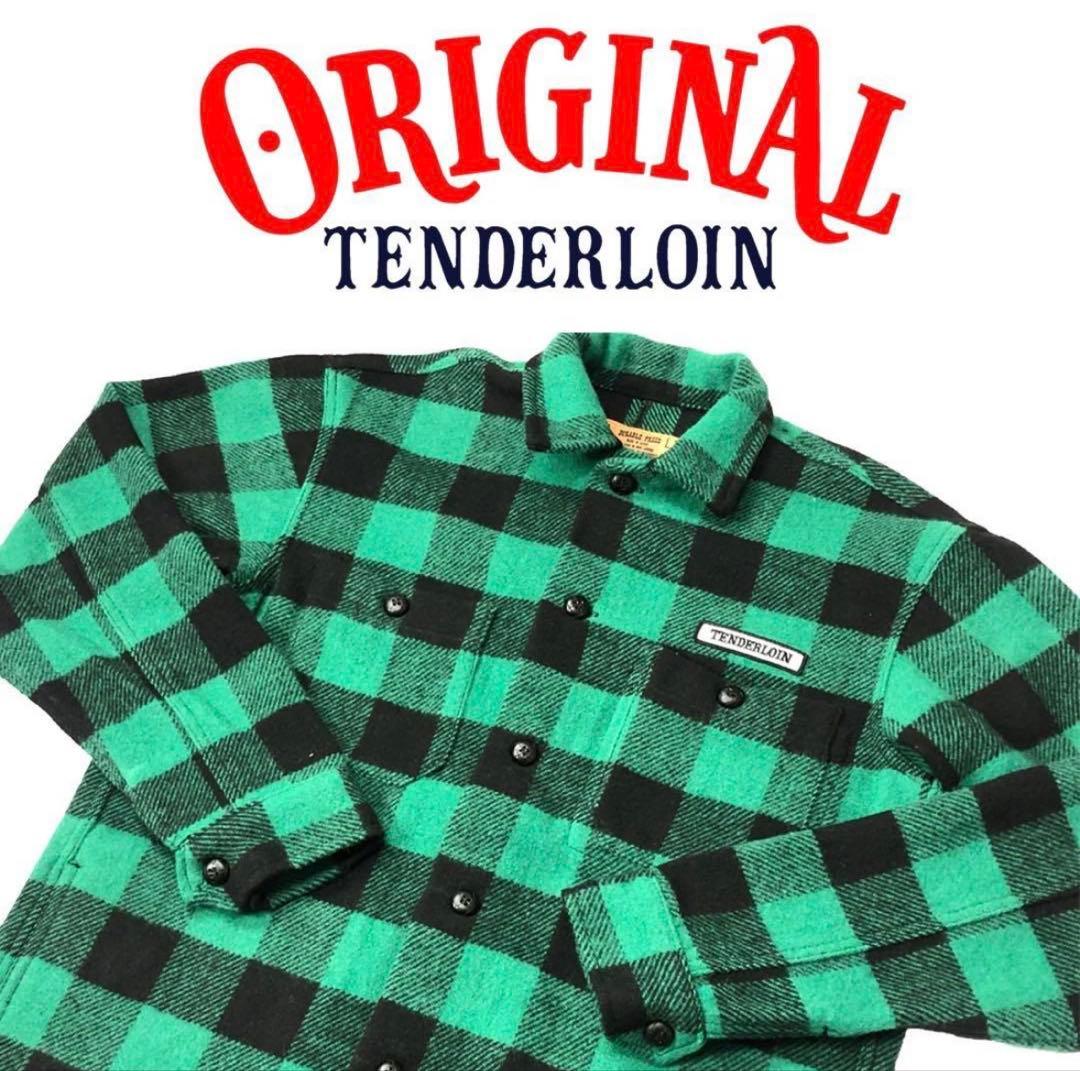 TENDERLOIN バッファロージャケット　グリーン　チェック