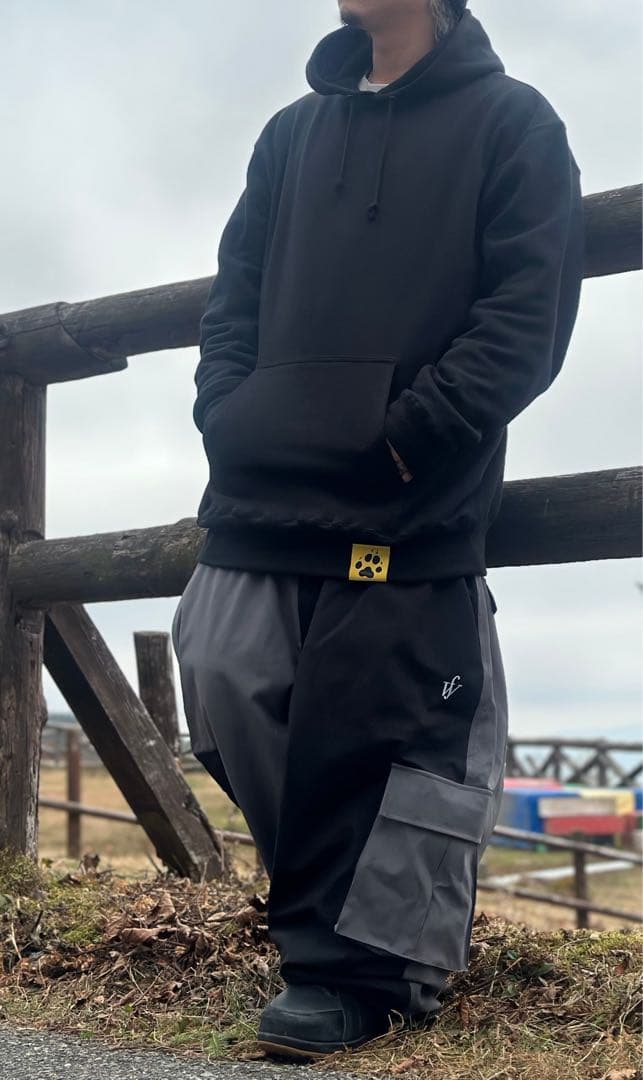 WOLFAI 78パーカー　XXL フード付きパーカー 黒