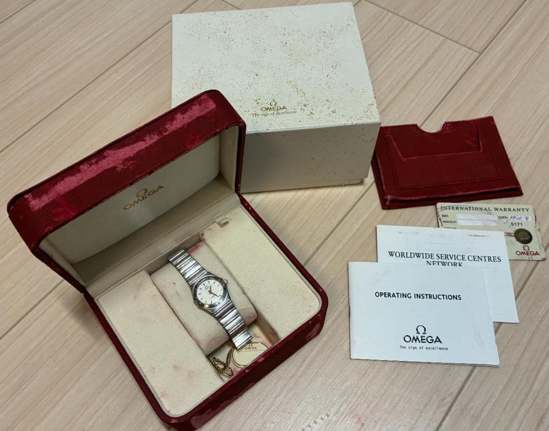 オメガ 腕時計 レディース コンステレーション ジャンク 電池切れ