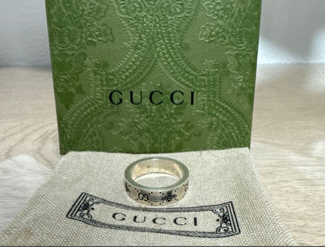 GUCCI グッチ ハチ ビー 蜂 アイコン GGロゴ リング 20号