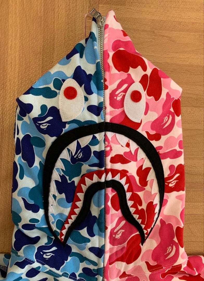 ★激レア★ APE abc セパレート シャークパーカー L パーカー kaws