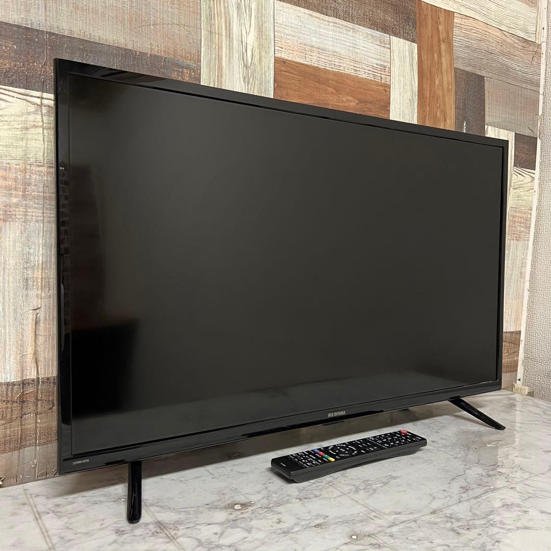 即日受渡❣️全国送料込去年購入アイリスオーヤマ32型 Wチューナー新品リモコン付