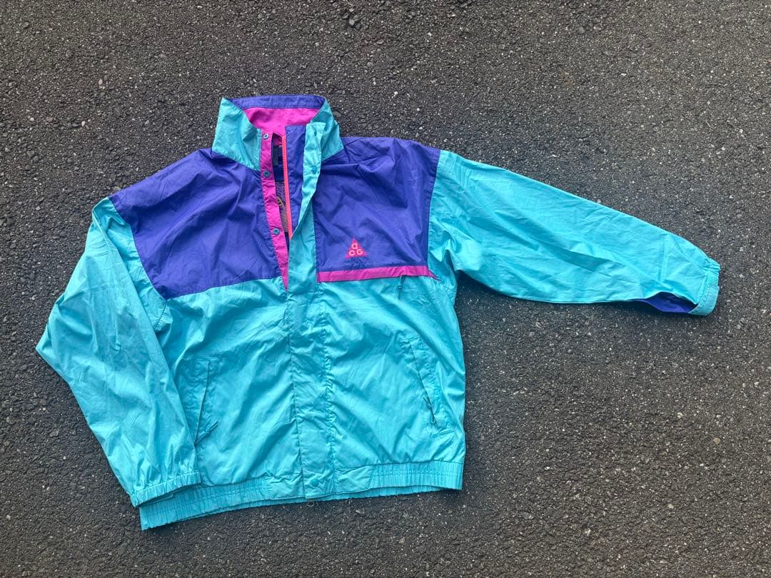 Nike ACG ナイロン jkt ウインドブレイカー 90s 三角 好配色