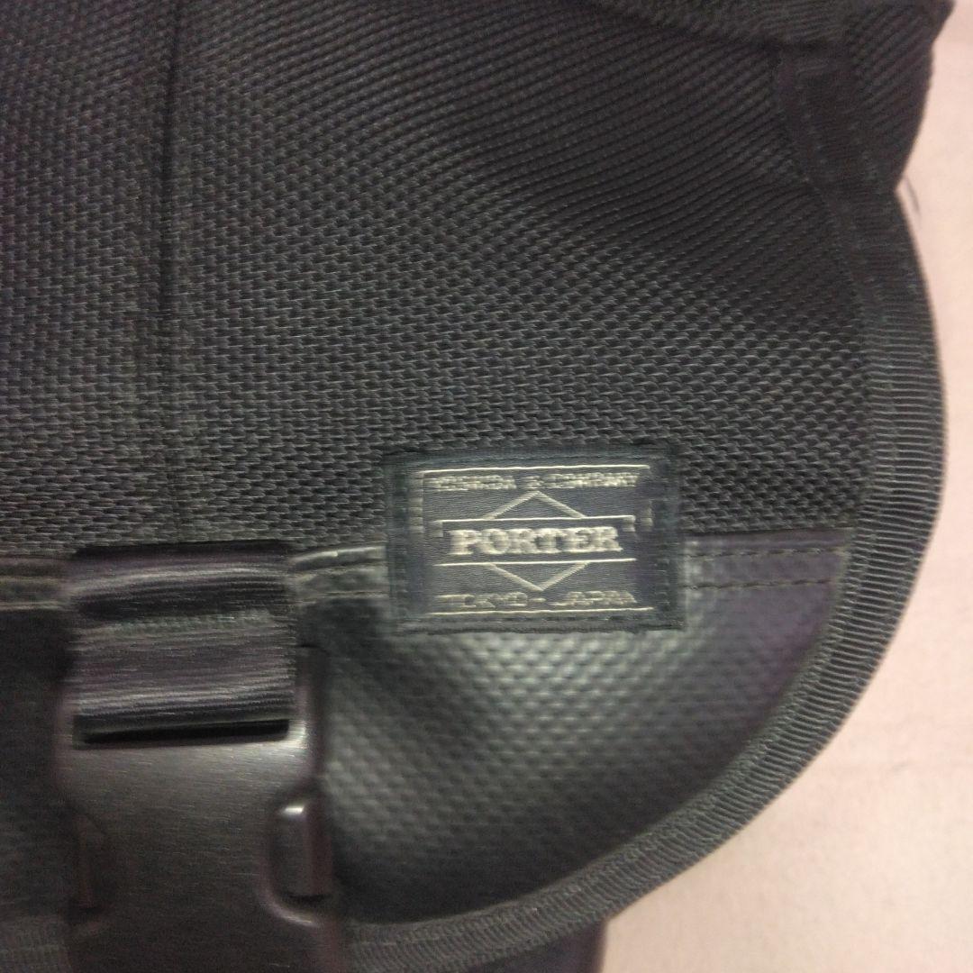 【美品】ポーター　ヒート　メッセンジャーバッグ　ナイロン　大容量　ブラック　L