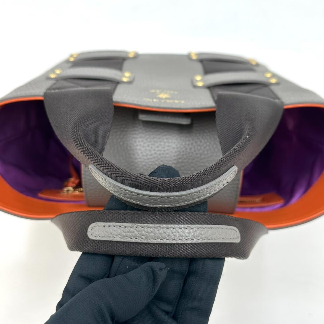 極美品★A.D.M.J. デイリートート ロゴエンブレム ハンドバッグ トート