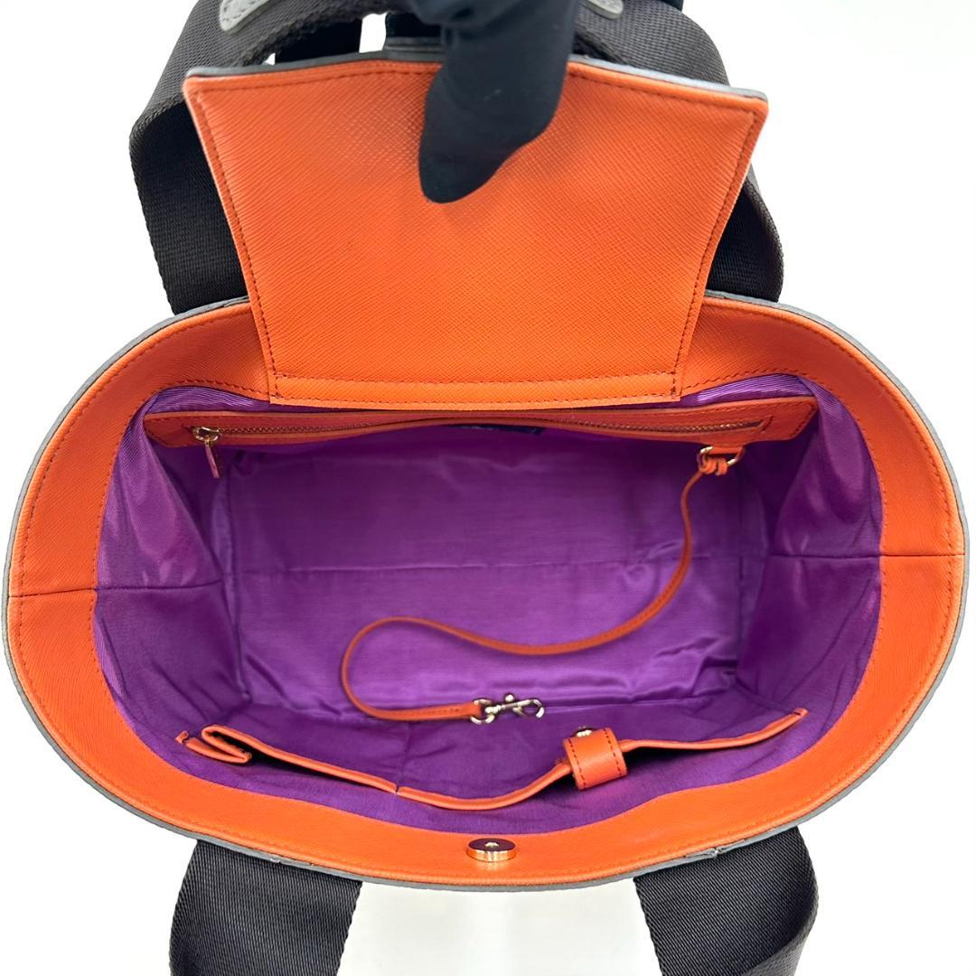 極美品★A.D.M.J. デイリートート ロゴエンブレム ハンドバッグ トート