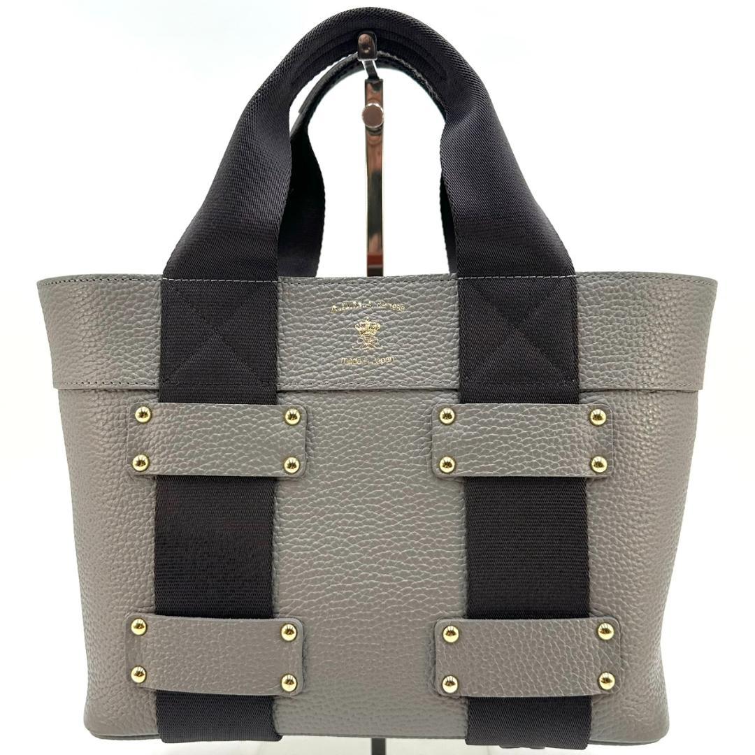 極美品★A.D.M.J. デイリートート ロゴエンブレム ハンドバッグ トート