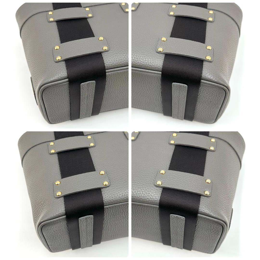 極美品★A.D.M.J. デイリートート ロゴエンブレム ハンドバッグ トート