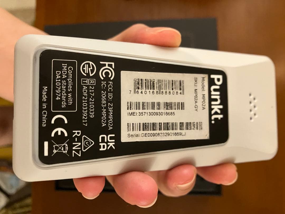 k*o様 Punkt. MP02 グレー 携帯電話本体