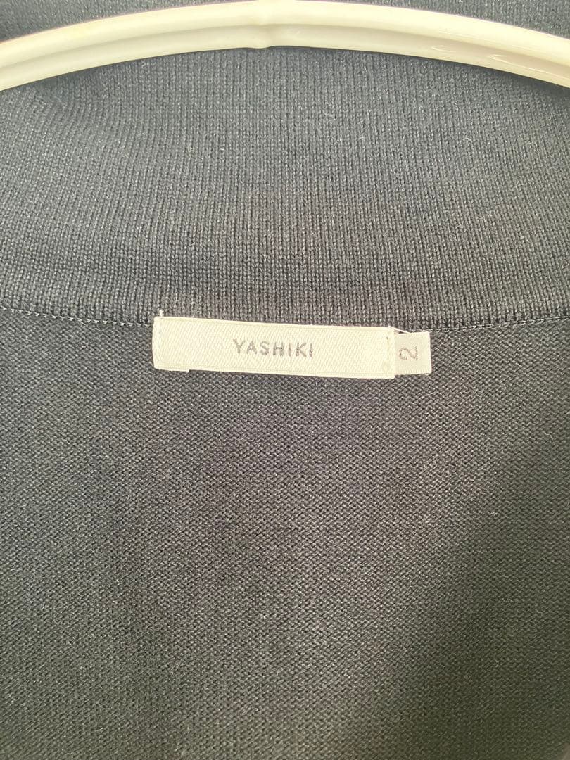 トップス YASHIKI Suikyo Half Zip Knit BLACK