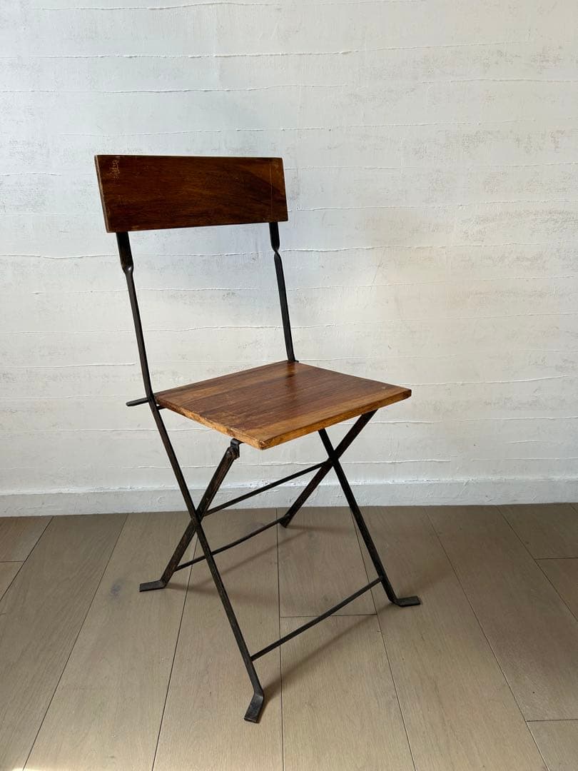 ヴィンテージ　折りたたみアイアンチェア　ガーデンチェア　雰囲気○ 1〜2脚あり