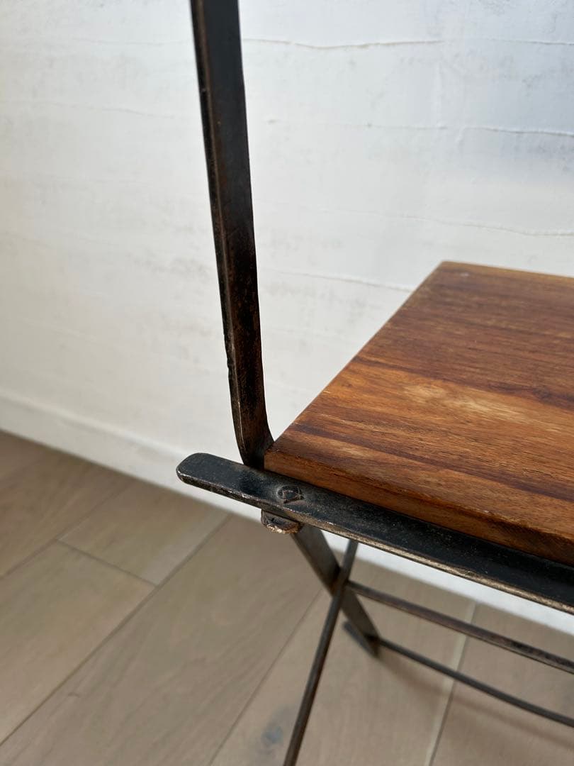 ヴィンテージ　折りたたみアイアンチェア　ガーデンチェア　雰囲気○ 1〜2脚あり